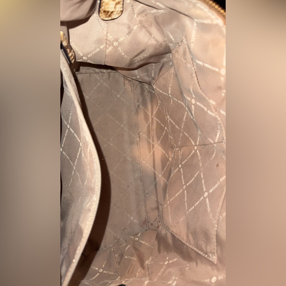 Michael Kors brown snakeskin purse - Picture 7 of 7